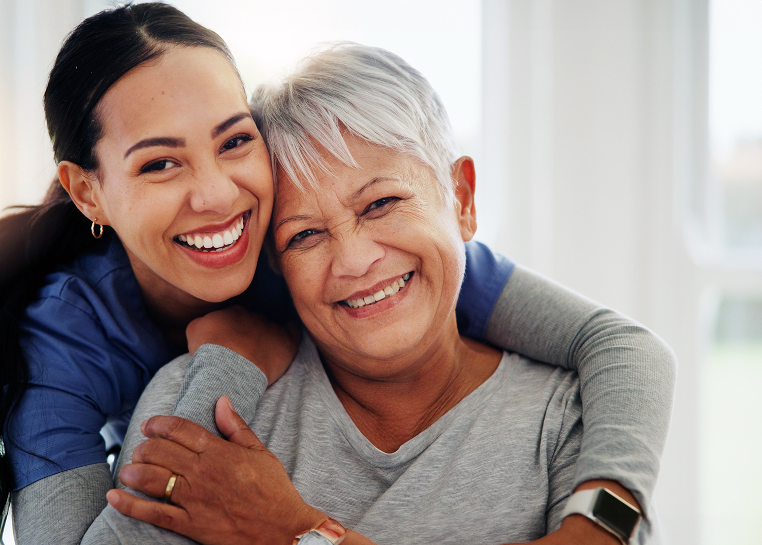 Happy Patient With Staff Member