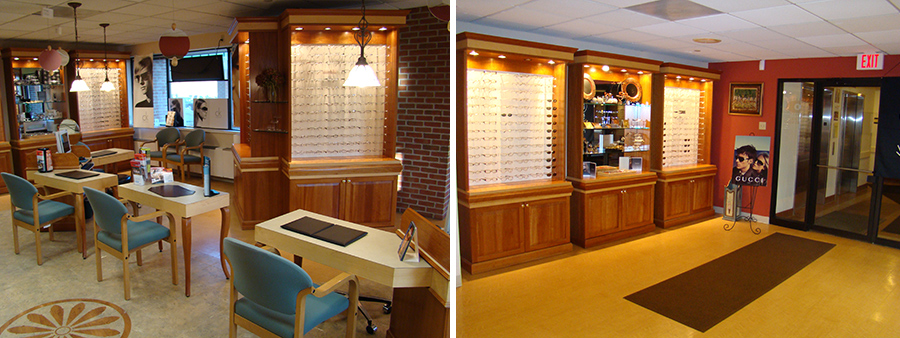 Inside our optical shop